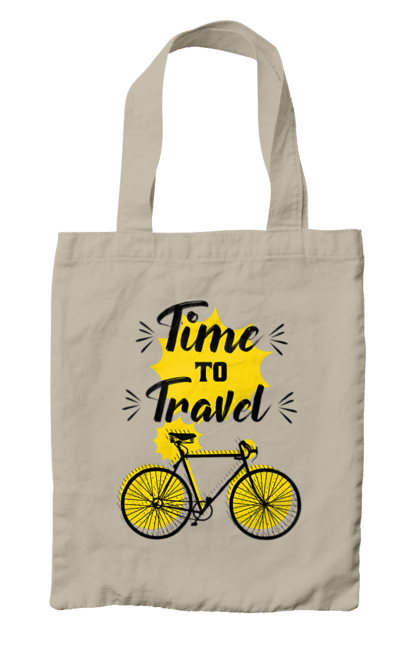 Сумка з принтом "Час Подорожей, Велосипед". Велосипед, подорожувати, час. 2070702