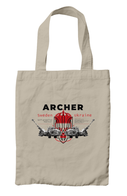 Сумка з принтом "Archer". Archer, bayraktar, caesar, himars, javelin, nlaw, patriot, weapon, zaluzhny. 2070702