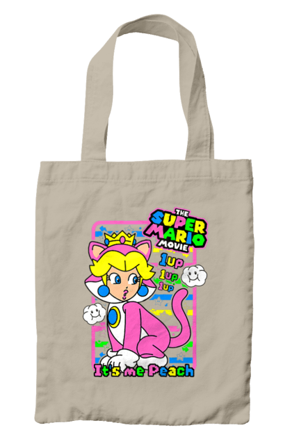 Bag with prints The Super Mario Bros. Movie Princess Peach. Character, game, mario, mario bros, movie, nintendo, princess peach, super mario bros. 2070702