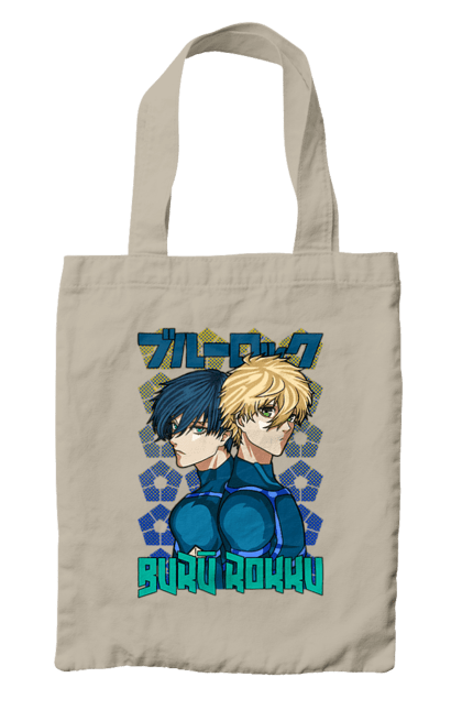 Bag with prints Blue Lock. Anime, blue lock, blue prison, manga, sport, sports anime. 2070702