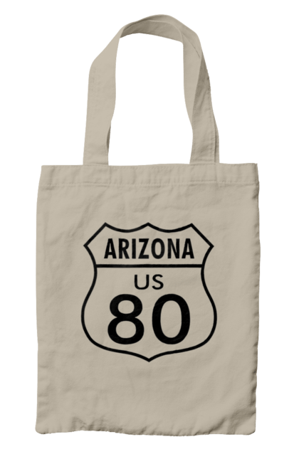 Сумка з принтом "Route 80". Байк, байкер, байкер клуб, брат, брати, брутал, гарячий асфальт, гарячий кінь, гарячий стрижень, дорога 50, дорога 66, дорога 80, дороги америки, дороги україни, жага швидкості, клуб байкерів, мотоцикл, мотоцикліст, справжній чоловік, чувак, швидкість. 2070702