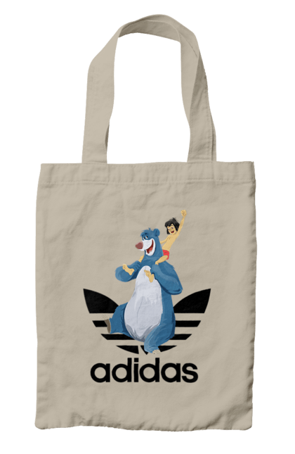 Сумка с принтом Adidas (31). Adidas, mowgli, адидас, книга, книга джунглей, маугли, мультфильм. 2070702