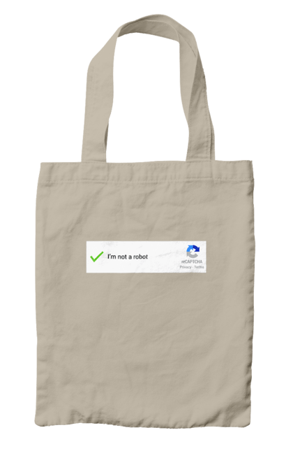 Сумка з принтом "Я не робот". Angular, c, css, html, it, javascript, jquery, php, python, react, svelt, vue, айтишник, айті, гумор, код, кодувати, прогер, програміст, програмісти, ти ж, ти ж програміст, тиж програміст. 2070702