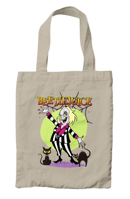 Сумка з принтом "Бітлджюс". Beetlejuice, ghost, tim burton, warner bros, бітлджюс, жах, комедія, привид, тім бертон, фільм. 2070702