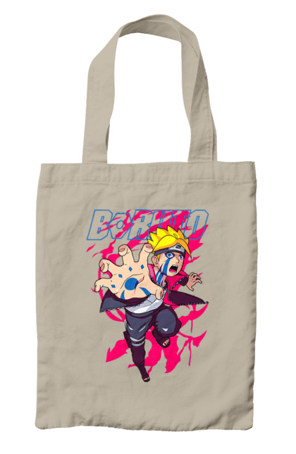 Bag with prints Boruto. Anime, boruto, enemies, manga, neon, tv series. 2070702