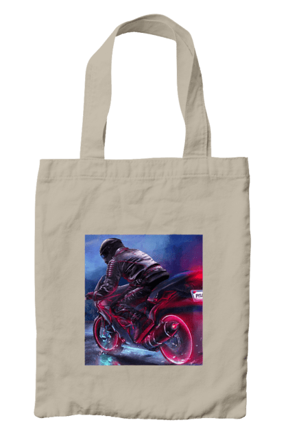 Сумка з принтом "Мотоцикл". Motolove, мотолов, мотоцикл, опві, україна. 2070702