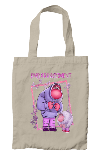 Bag with prints Inside Out Embarrassment. Cartoon, embarrassment, emotions, inside out, pixar. 2070702