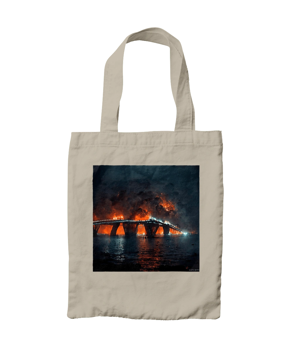 Кримський мост горить