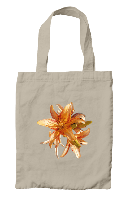 Сумка с принтом Оранжевая лилия. Красота, лилия, оранжевый, природа, солнечный, цветок. 2070702
