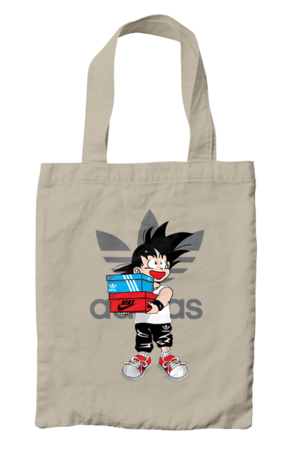 Bag with prints Adidas Son Goku. Adidas, anime, dragon ball, goku, manga, son goku, tv series. 2070702