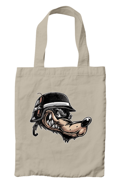 Сумка з принтом "Вовк Байкер". Байк, байкер, вовк, волчара, захоплення, змагання, зуби, каска, мото, мотор, мотоцикл, мотоцикліст, мульт, мультик, мультфільм, мультяшний, ну почекай, посмішка, спорт, стиль, стильний, усмішка, хобі, шолом. 2070702