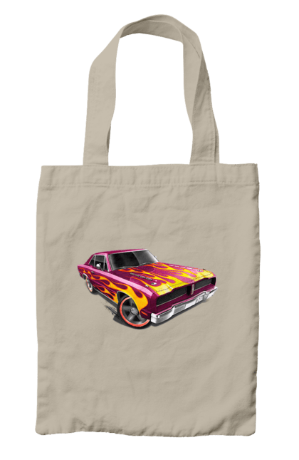 Сумка з принтом "Машина вогонь". Їзда, машина, швидкість. 2070702