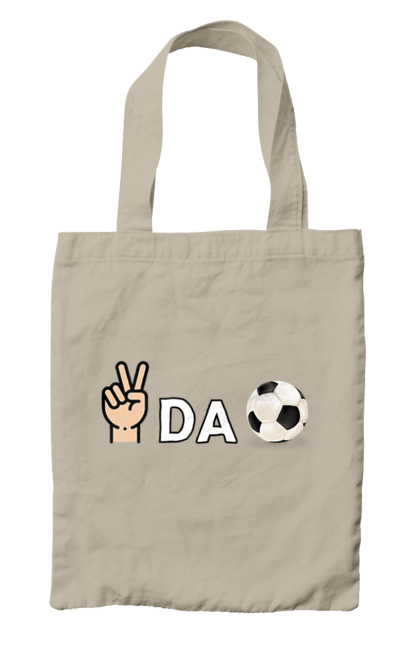 Сумка з принтом "Ребус піс да бол". Гумор, мем, писдабол, прикольна, ребус, смішна. 2070702