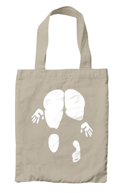 Сумка з принтом "Дівчина вид по заду". Вид з зади, вульгарна, гумор, дівчина, дівчина раком, прикольна. 2070702