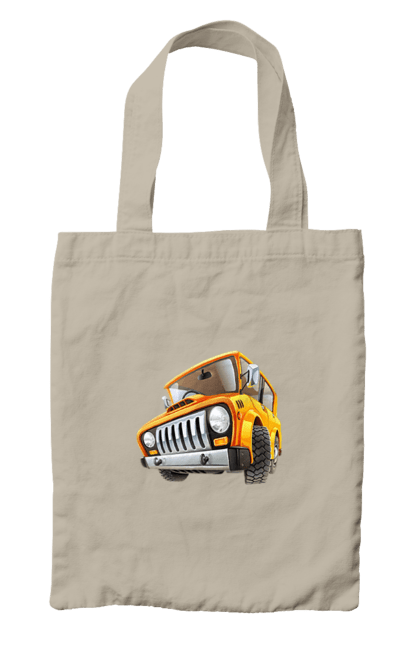 Сумка з принтом "Вантажівка". Авто, автомобіль, вантажівка, дитячий малюнок, зображення авто. 2070702