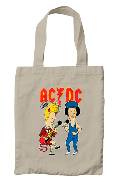 Сумка с принтом AC/DC. Acdc, блюз рок, группа, музыка, рок н ролл, тяжелый рок, хард рок. 2070702