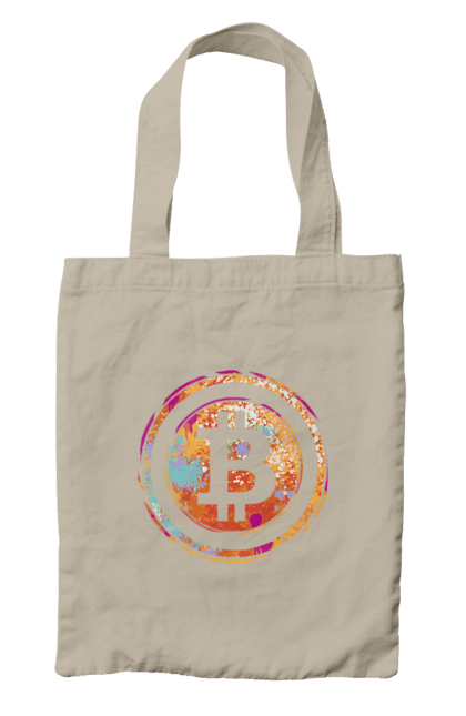 Сумка з принтом "Біткоїн". Биткоин, бінарний, біткоїн, біткойн, валюта, гроші, крипто, програміст, хакер. 2070702