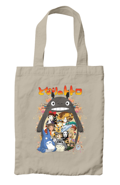 Bag with prints Totoro. Adventures, anime, comedy drama, fantasy, film, my neighbor totoro, tv series. 2070702