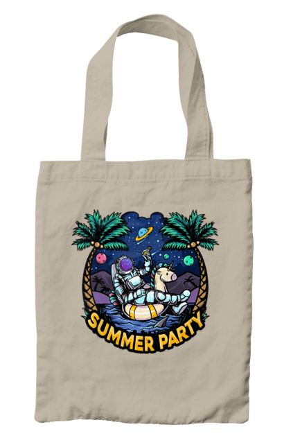 Сумка з принтом "Літній Паті З Космонавтом". Космонавт, космос, літо. 2070702