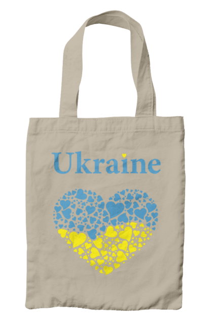 Сумка з принтом "Ukraine Heart". Прапор, серце, україна. 2070702