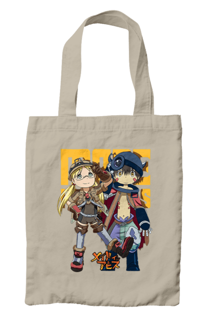 Bag with prints Made in Abyss. Abyss, made in abyss, manga, reg, riko, robot. 2070702