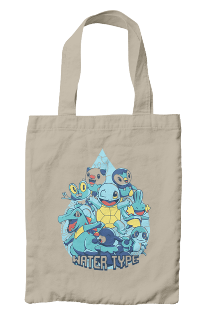 Bag with prints Pokemon Squirtle. Anime, games, nintendo, pokemon, pokemon go, squirtle. 2070702