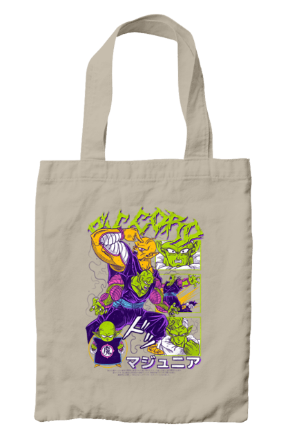 Bag with prints Dragon Ball Piccolo Daimao. Anime, dragon ball, goku, manga, piccolo, piccolo daimao, tv series, vegeta. 2070702