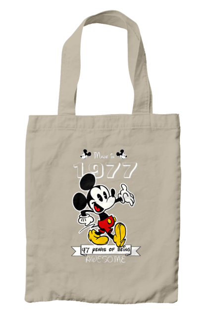 Bag with prints Mickey Mouse. Cartoon, disney, mickey, mickey mouse. 2070702