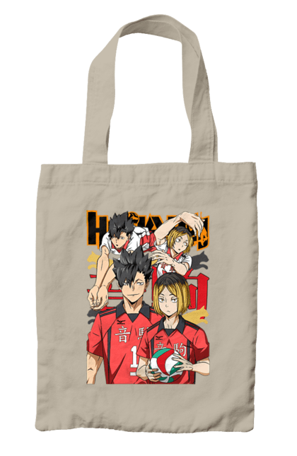 Сумка з принтом "Волейбол!! Куроо та Кенма". Haikyu, kenma, kuroo, аніме, волейбол, кенма, куроо, манга. 2070702