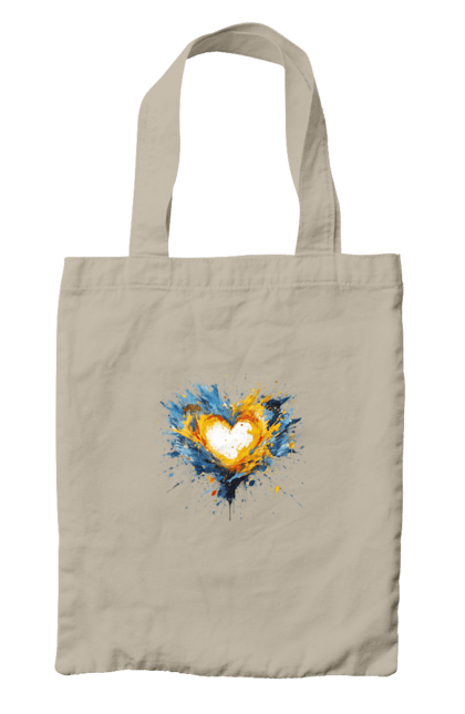 Сумка з принтом "Серце патріота". Патріотичне, прапор україни, серце, україна, українська символіка, українське. 2070702