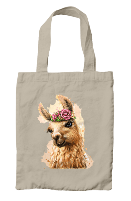 Сумка з принтом "Лама Портрет". Лама, портрет, тварина. 2070702