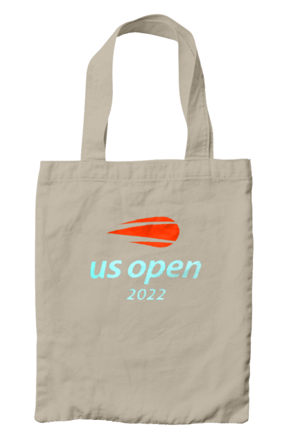 Сумка з принтом "Тенісний турнір US Open 2022". Великий теніс, відкритий чемпіонат, гравці, м`яч, нью йорк, призовий фонд, ракетка, турнір на ґрунті, хард, чемпіонат америки. aslan