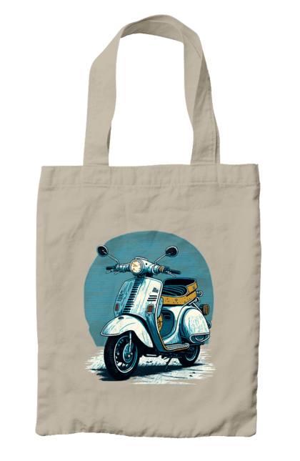 Сумка з принтом "Мопед". Відпочинок, літо, мопед, скутер, швидкість. 2070702