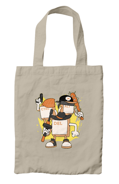 Сумка з принтом "Ctrl alt del Програмерський екшен". 404, andoid, aws, backend, c++, cloud, css, data, dev, devops, frontend, geek, git, github, go, golang, google, hacker, html, ios, java, javascript, jquery, js, linux, nodejs, php, python, react, science, script, web, геймер, гік, дата, клавіши, код, компьютер, лінукс, мова, облако, пайтон, пингфин, программист, програмування, талисман, хакер. 2070702