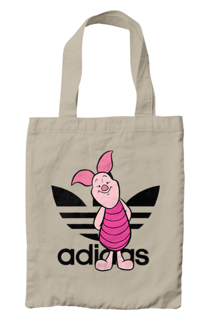 Сумка з принтом "Adidas П'ятачок". Adidas, piglet, адідас, вінні пух, мультфільм, п ятачок, п`ятачок, пятачок. 2070702