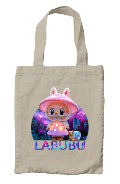 Сумка з принтом "Лабубу". Брелок лабубу, іграшка лабубу, лабубу, лабубу кока кола, лялька лабубу, мерч лабубу, мила, рожева лабубу, смішна лабубу. 2070702