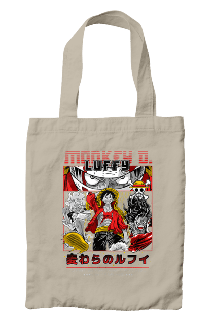 Bag with prints One Piece Luffy. Anime, luffy, manga, monkey de luffy, one piece, pirates. 2070702