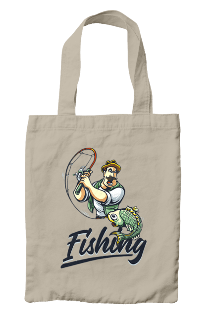 Bag with prints Fishing. Fish, fishing, summer, vacation. 2070702