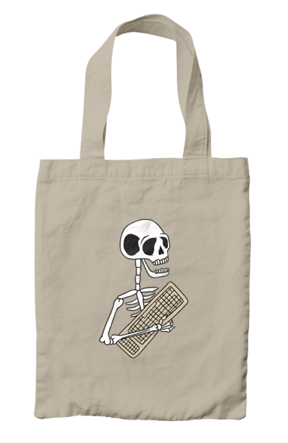 Сумка з принтом "Вічний кодер". Ай ті, айтішник, бінарний, код, програміст, розробник, хакер. 2070702