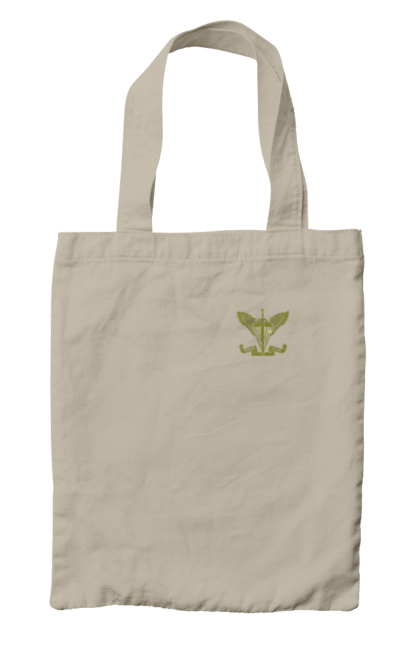 Сумка з принтом "Десантно штурмові війська України". Армійська, військова, емблема, мілітарі, хакі. 2070702