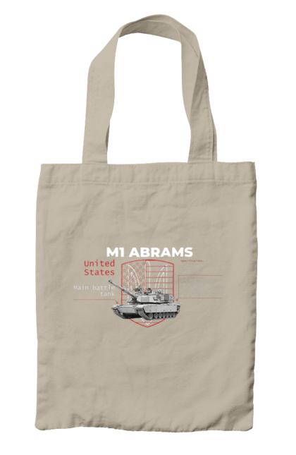Bag with prints M1 Abrams. Abrams, industrious, m1 abrams, tank, weapon. 2070702