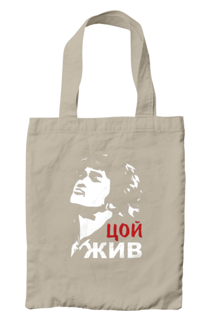 Сумка з принтом "Віктор Цой". Виктор цой, віктор цой, группа кино, кино, метал, музыка, рок, цой, цой жив. futbolka.stylus.ua