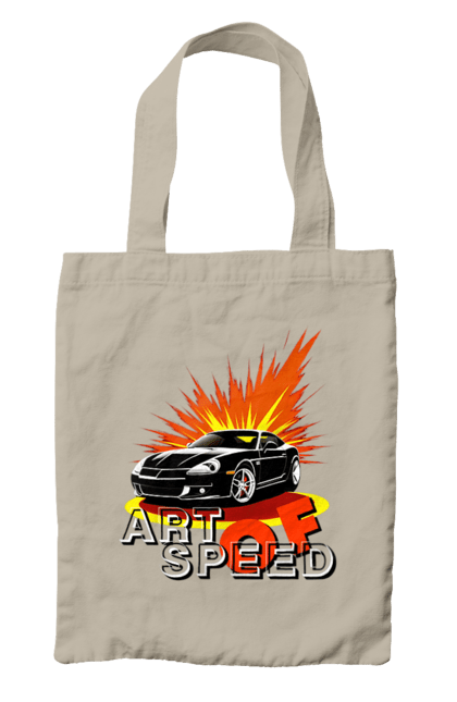 Сумка з принтом "Швидкість". Авто, автомобіль, гонка, швидкість. 2070702