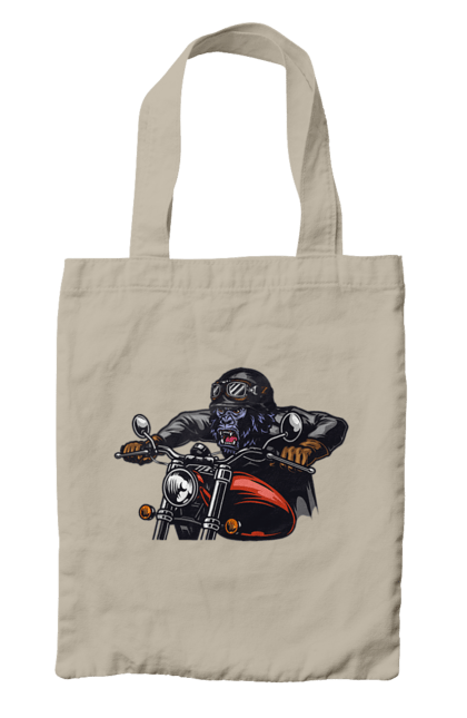 Сумка з принтом "Горила На Мопеді". Горила, мопед, швидкість. 2070702