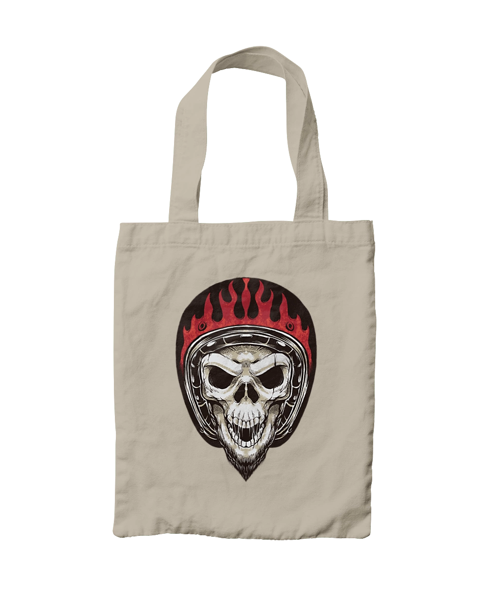 Череп в мотошлеме