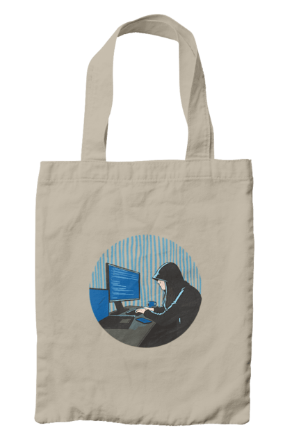 Сумка з принтом "Хакер". Бінарний, гік, програміст, хакер. 2070702