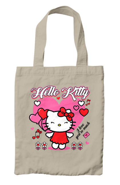 Сумка з принтом "Хелло Кітті". Hello kitty, бренд, кіт, кошеня, персонаж, хелло кітті. 2070702