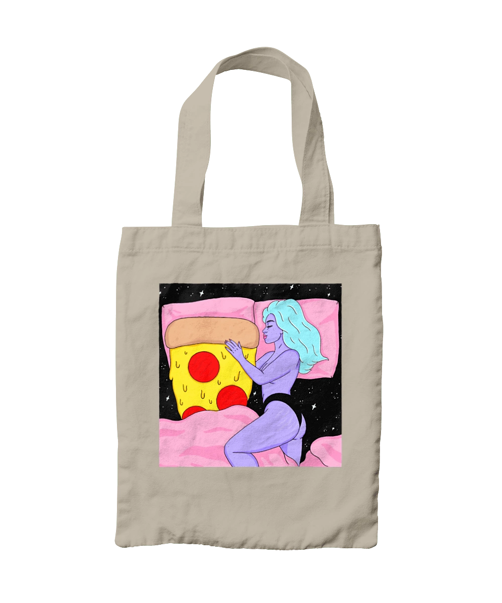 Purple Girl And Pizza