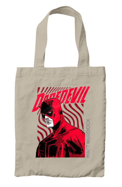 Сумка с принтом Сорвиголова. Daredevil, marvel, matt murdock, марвел, мэтт мёрдок, сериал, сорвиголова, супергерой, телесериал, юрист. 2070702