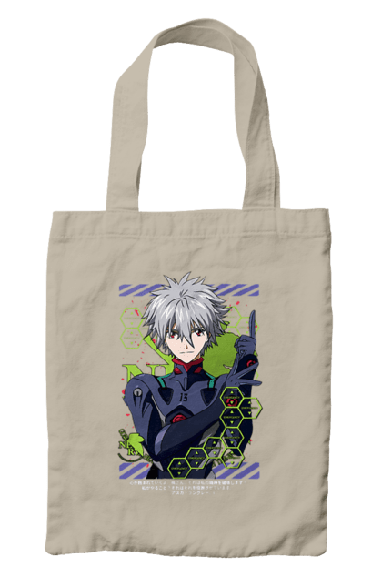 Bag with prints Evangelion Kaworu. Anime, evangelion, eve, kaworu, kaworu nagisa, manga, neon genesis evangelion, nerve, tv series. 2070702